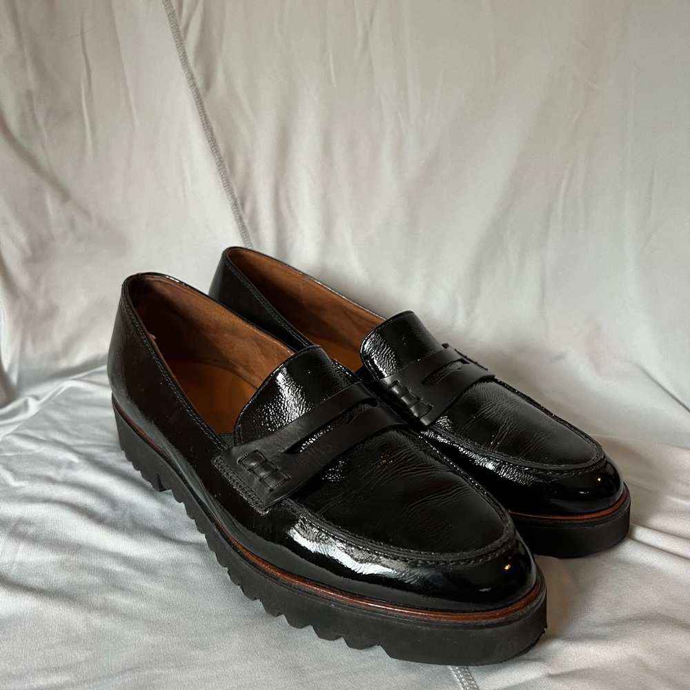 Paul Green Black Ogden Loafers Size 9